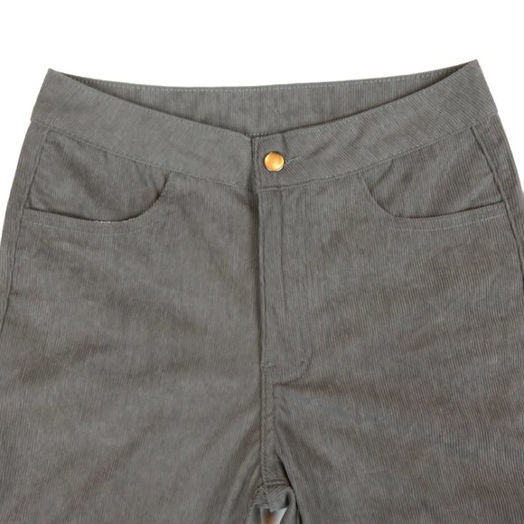 Vintage 70's Corduroy Bell Bottoms - Wide Leg Cords - Retro Concrete Gray - NEW - Picture 3 of 11